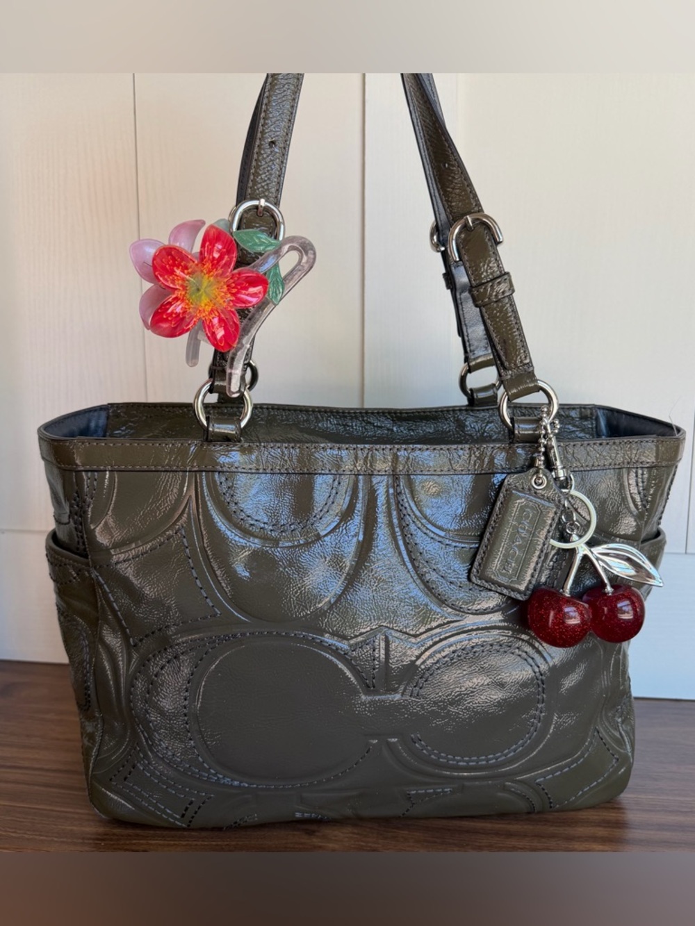 Coach Patent Leather Shoulder Bag